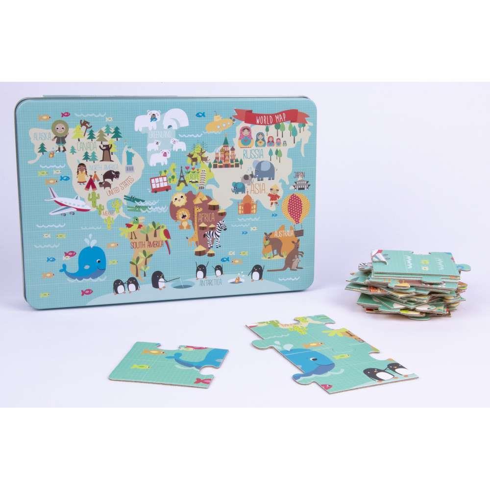 Aplikids Puzzle Mapa Mundi Martina Hogan 24 Unidades - Image 3