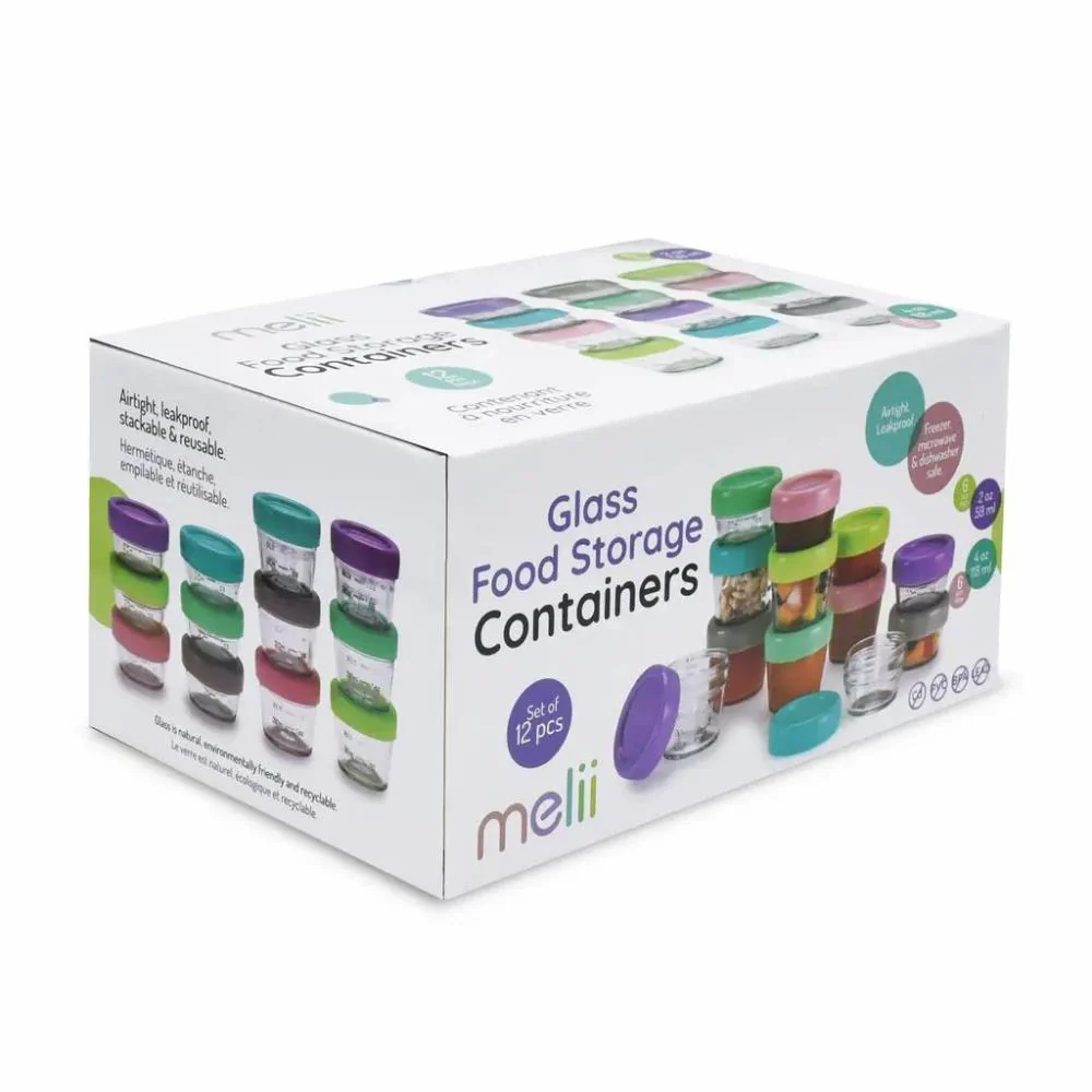 12 Recipientes Melii em Vidro (6x30ml + 6x60ml) - Image 5