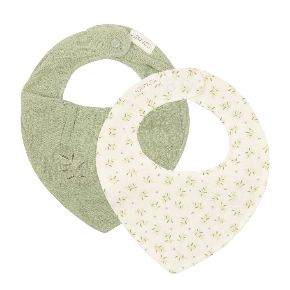 2 Babetes Bandana Little Dutch Blueberry Leaves/Sage