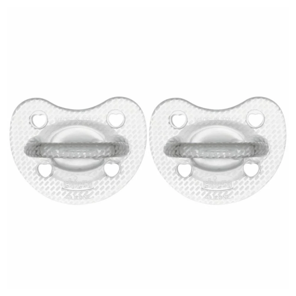 2 Chupetas Chicco Physioforma Soft Crystal em Silicone 2-6m - Image 4