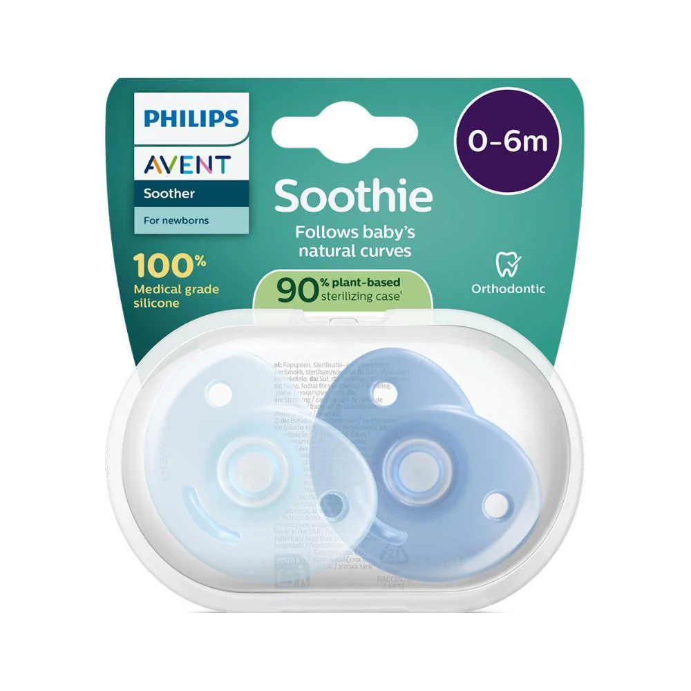 2 Chupetas Philips Avent Soothie Menino 0-6m - Image 2