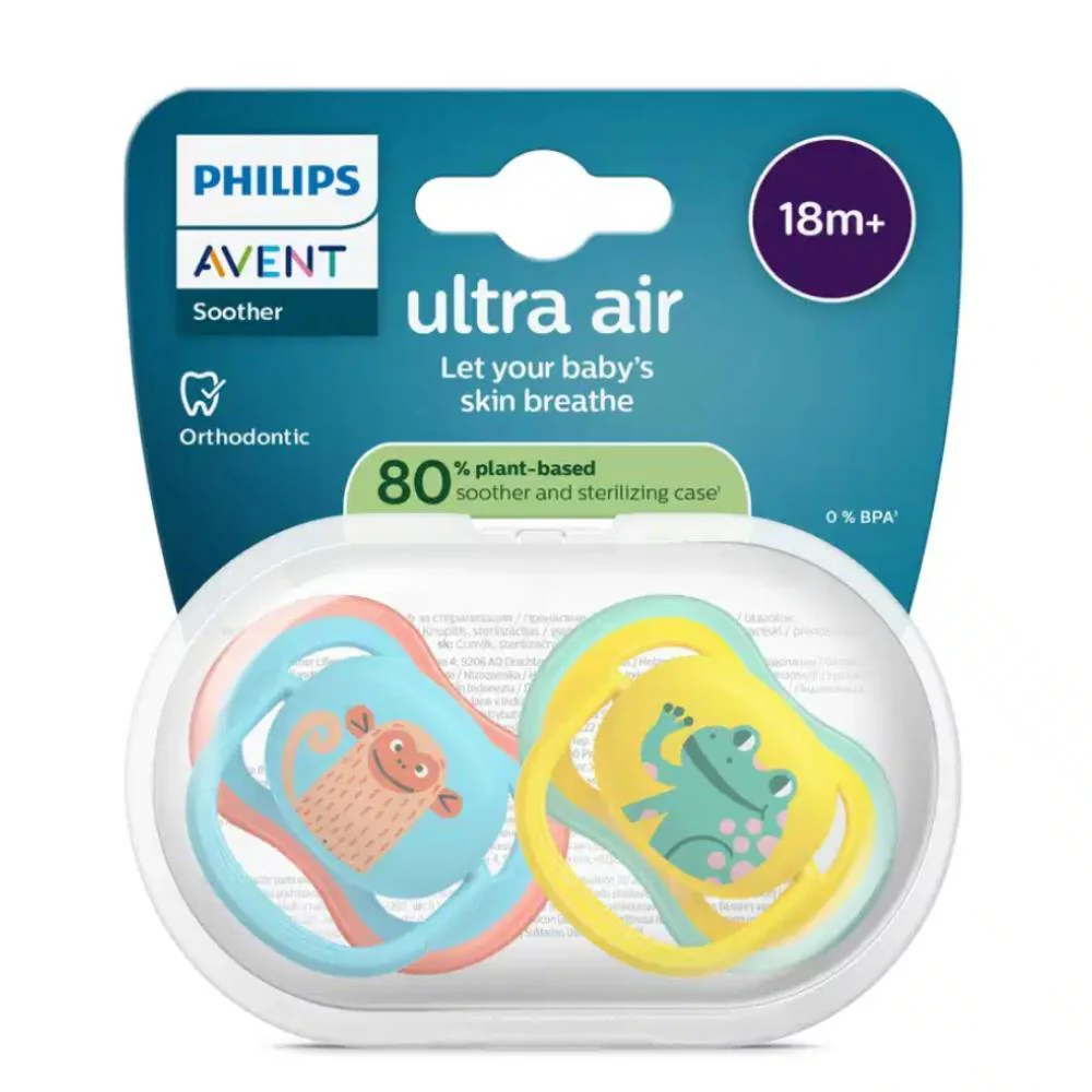 2 Chupetas Philips Avent Ultra Air Deco Menino +18m - Image 2