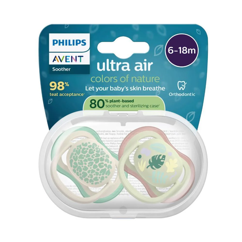2 Chupetas Philips Avent Ultra Air Deco Neutra 6-18m - Image 2