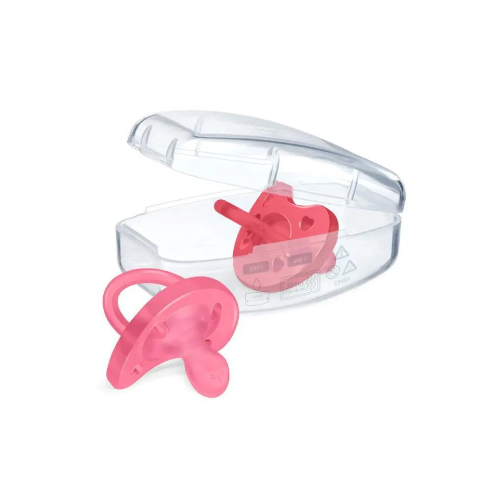 2 Chupetas Chicco Physio Forma Soft Silicone Rosa 16-36m - Image 3