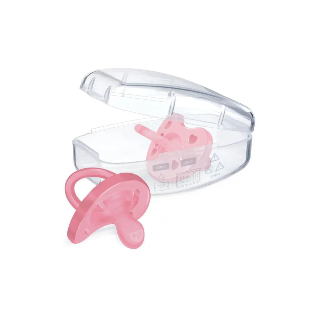 2 Chupetas Chicco Physio Forma Soft Silicone Rosa 6-16m - Image 3