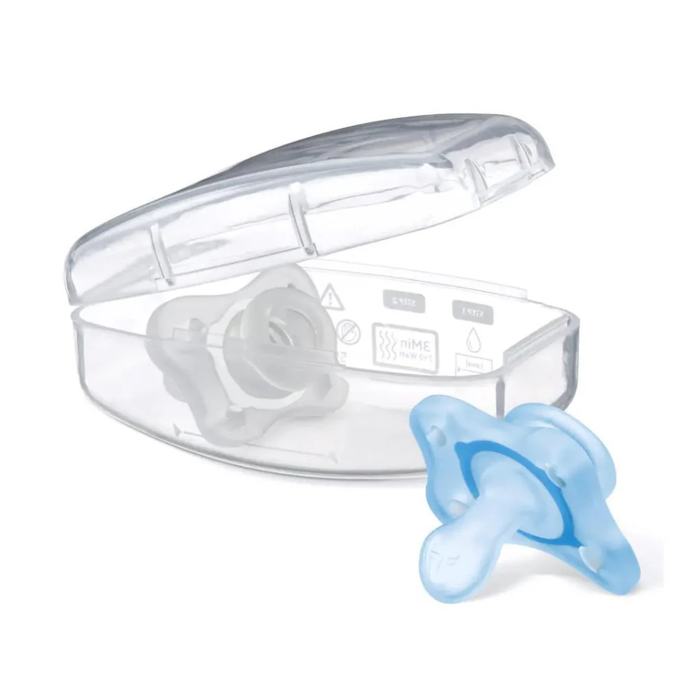 2 Chupetas Chicco PhysioForma Mini Soft Azul 0-2m - Image 2