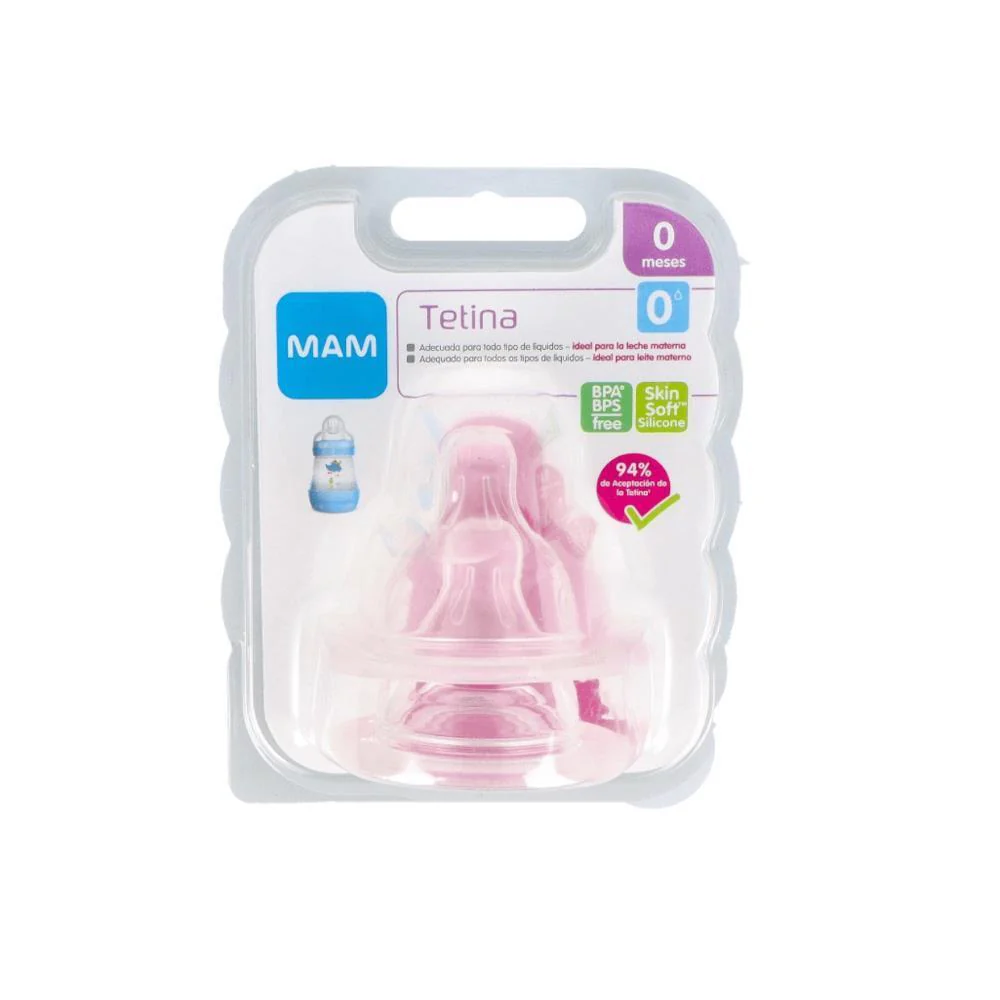 2 Tetinas em Silicone Mam Nº0 +0m - Image 2