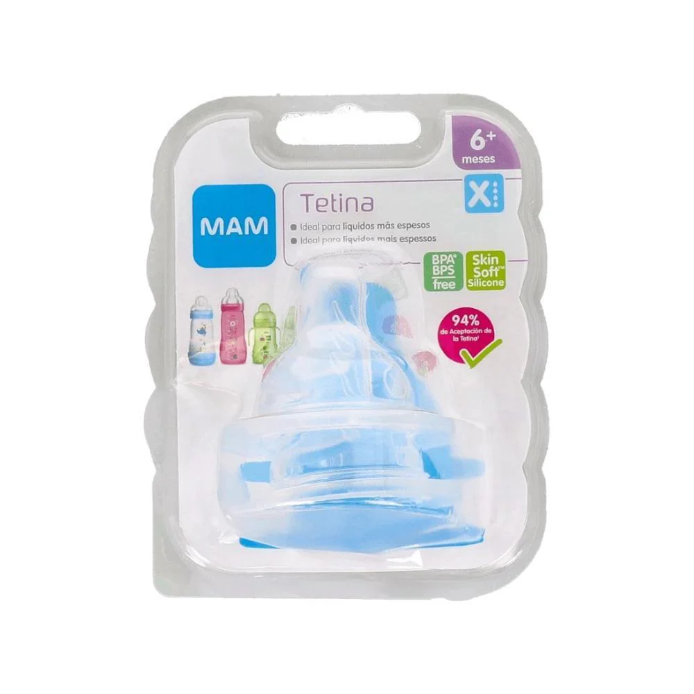 2 Tetinas em Silicone Mam X Líquidos Espessos +6m - Image 2