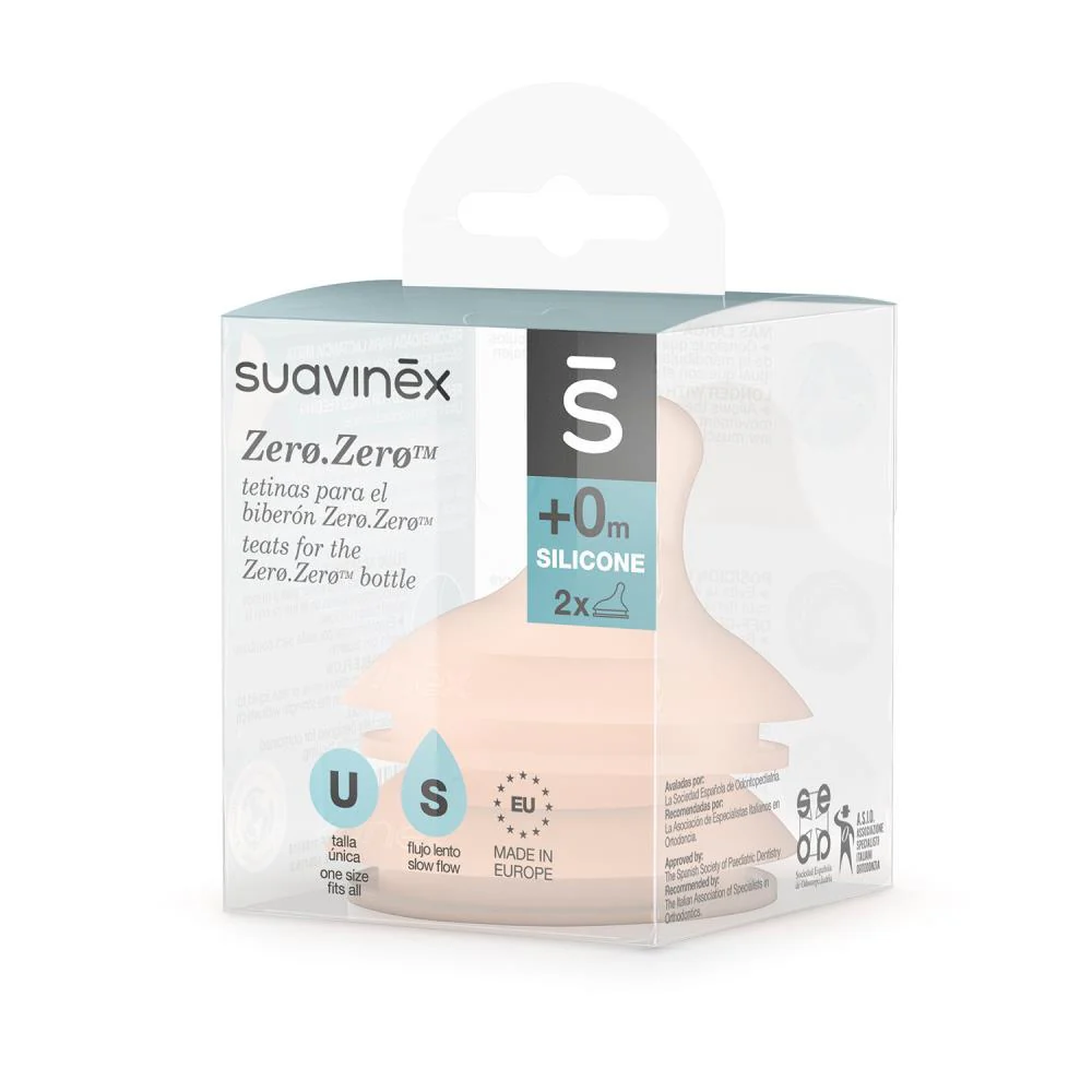 2 Tetinas Suavinex Zero Zero Shades Fluxo S TU +0m - Image 3