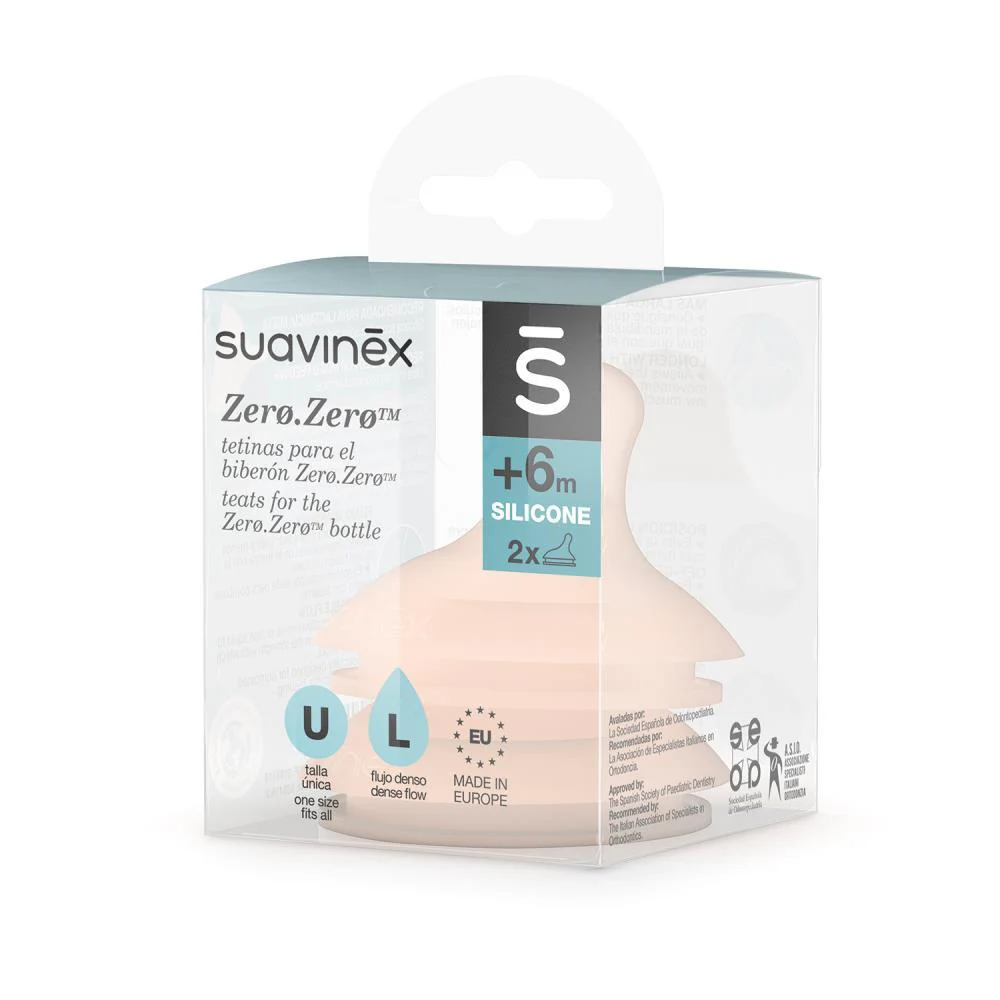 2 Tetinas Suavinex Zero Zero Shades Fluxo L +6m - Image 3