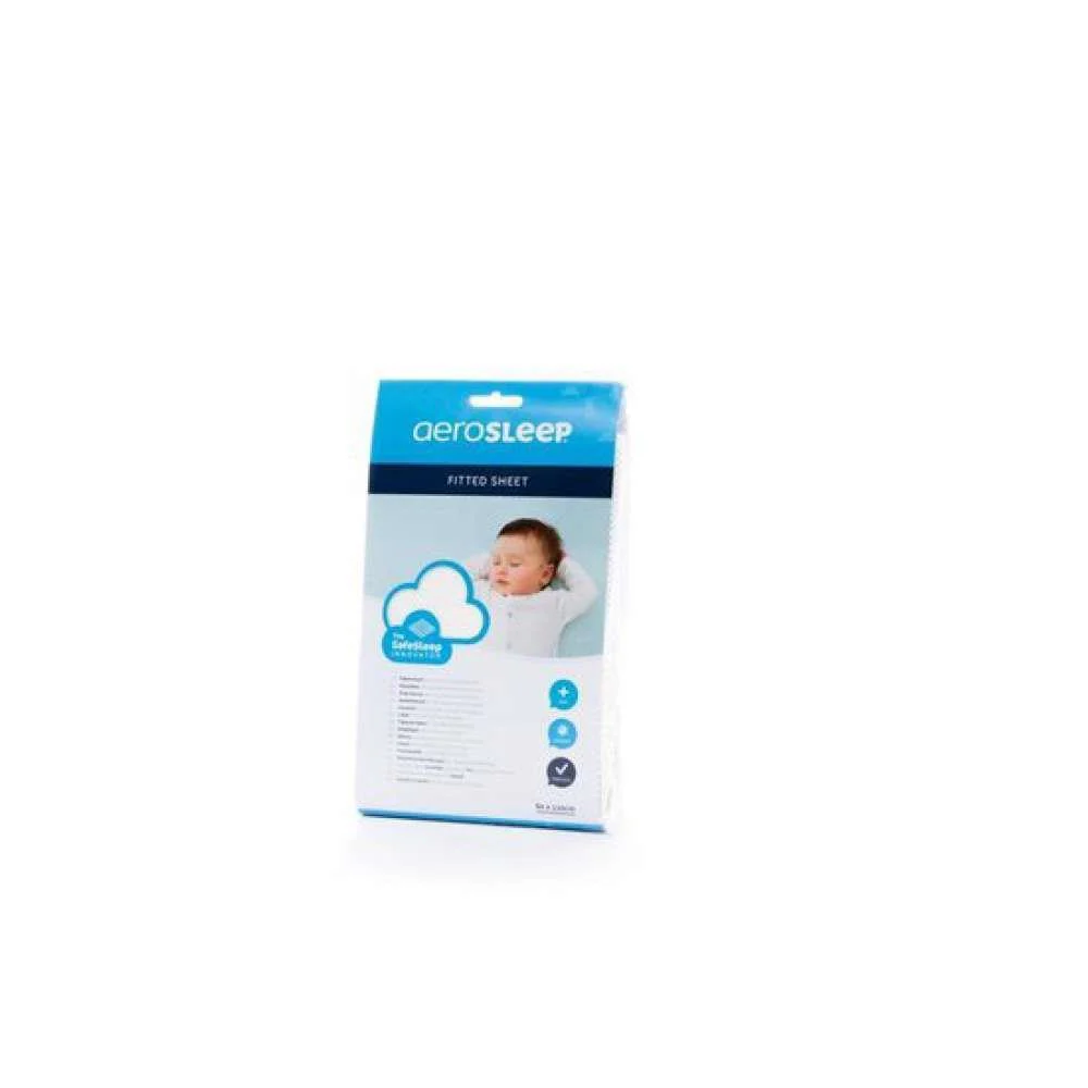 Lençol Ajustável AeroSleep Branco para Berço Co-Sleeping 50x83cm - Image 4