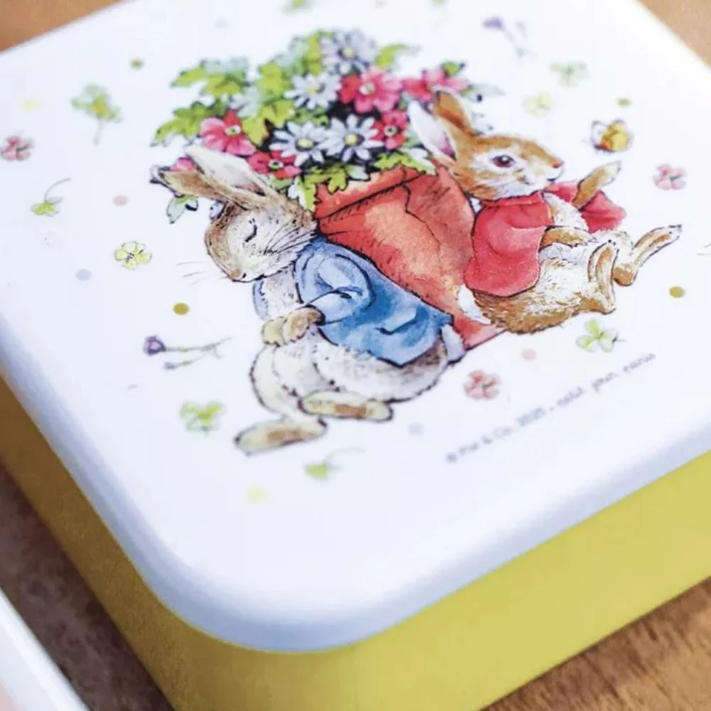 3 Caixas Lancheiras Peter Rabbit Flores Branco - Image 5