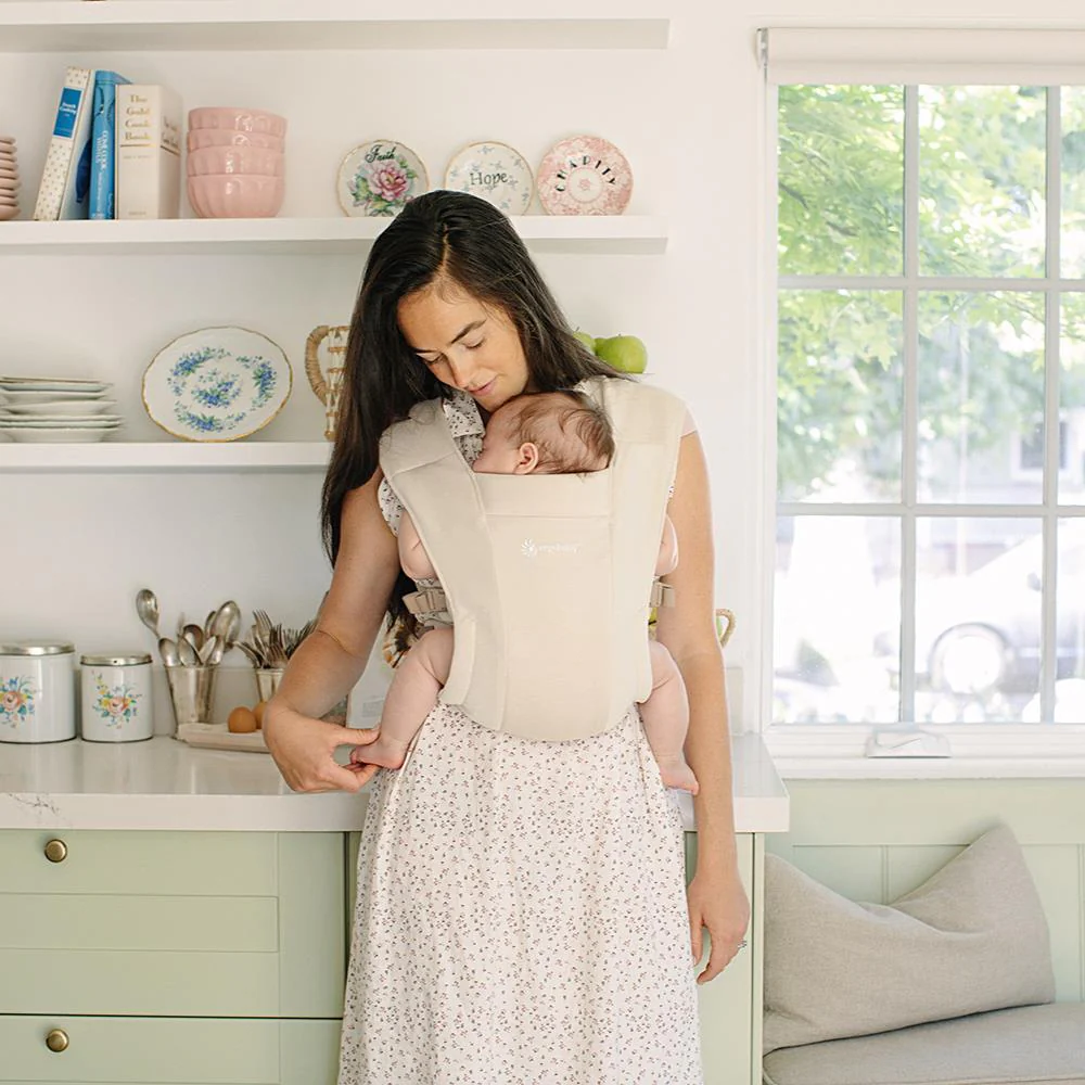 Marsúpio/Porta-Bebés Ergobaby Embrace Knit Cream - Image 13