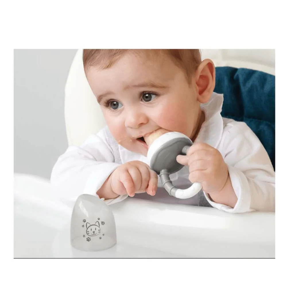 Alimentador Anti-Sufoco em Silicone Cinza - Image 2