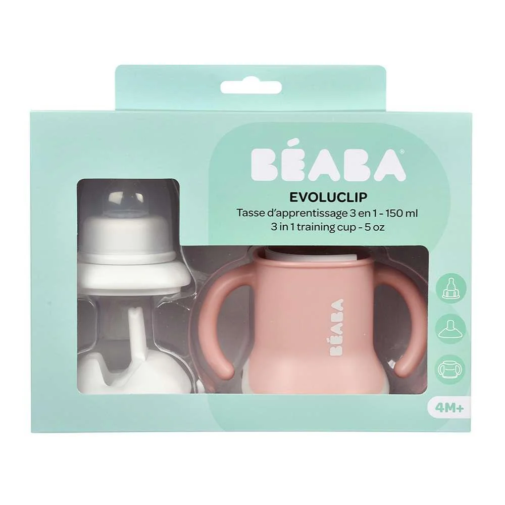 Béaba Copo Evolutivo 3em1 Silicone 150ml Rosa Velho - Image 3