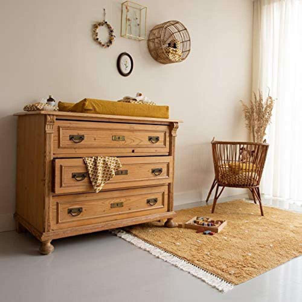Little Dutch Tapete Dot Pure Ochre 120x170cm - Image 2