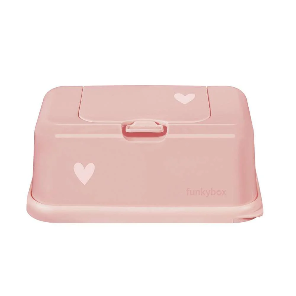 Funkybox Caixa Toalhitas Rosa Pastel Coração Mate