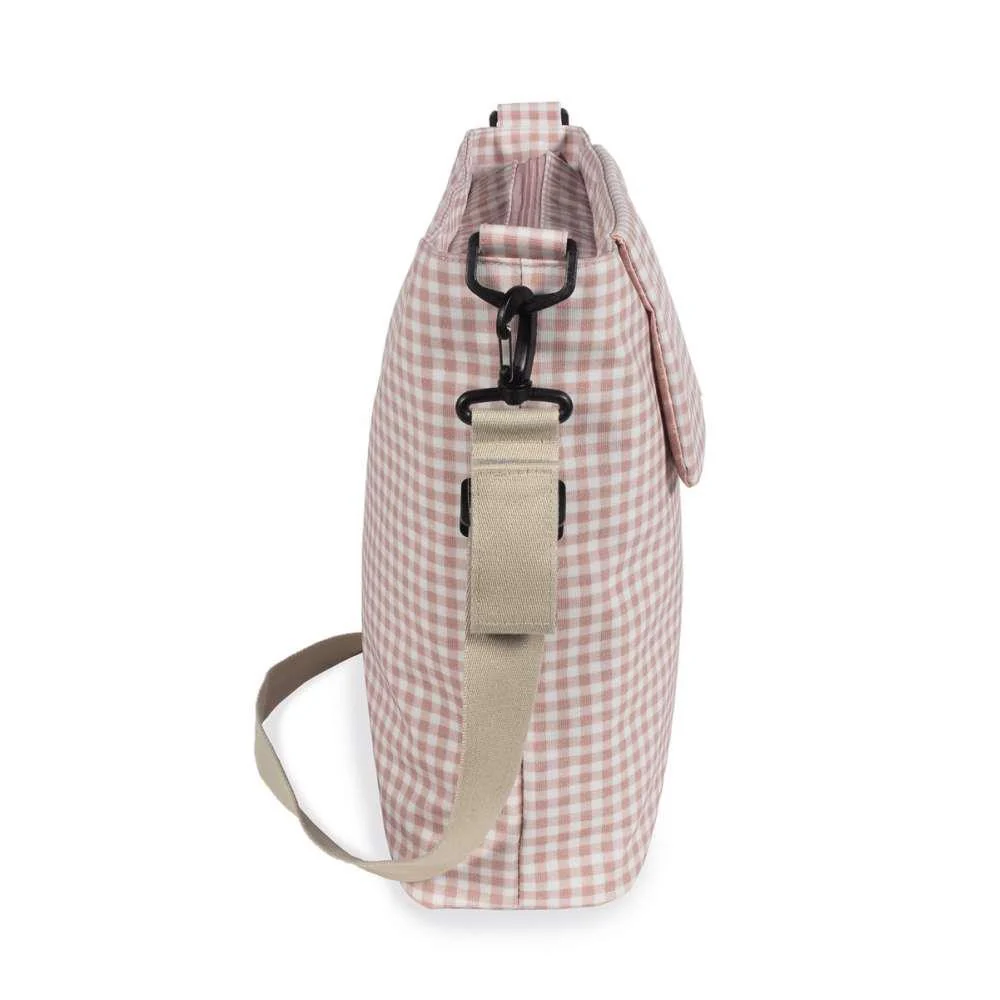 Saco com Muda Fraldas Walking Mum I Love Vichy Rosa - Image 4