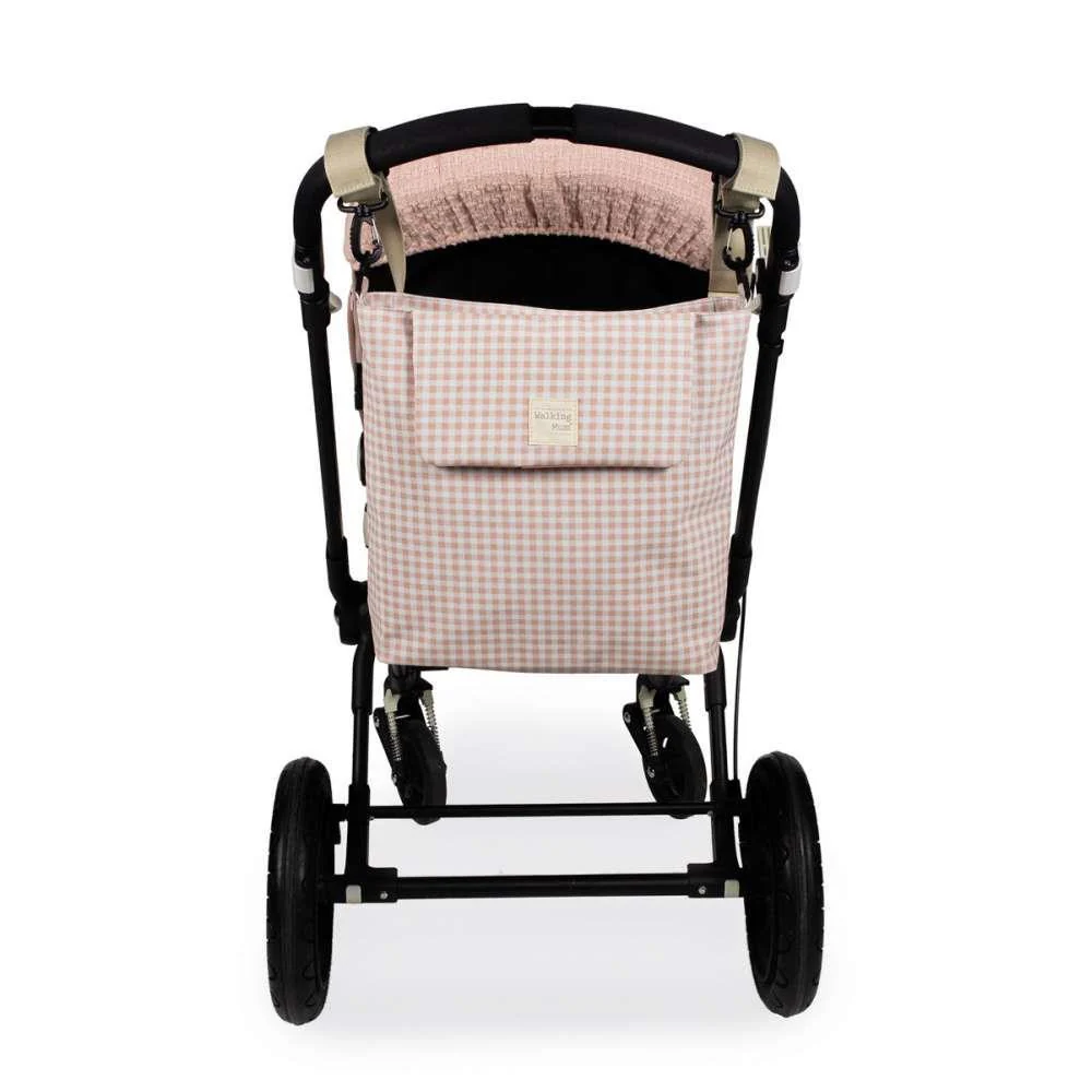 Saco com Muda Fraldas Walking Mum I Love Vichy Rosa - Image 6