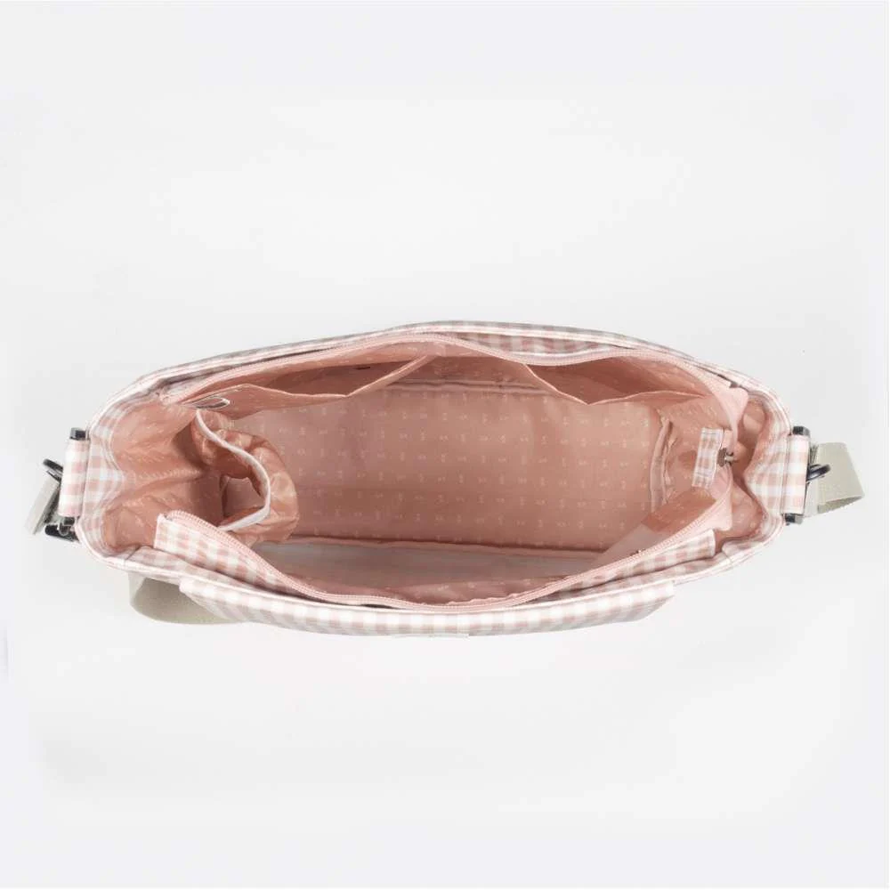 Saco com Muda Fraldas Walking Mum I Love Vichy Rosa - Image 7