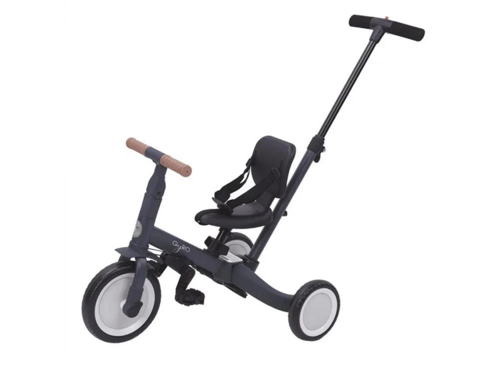 Triciclo Evolutivo Olmitos Gyro 5 em 1 Cinza