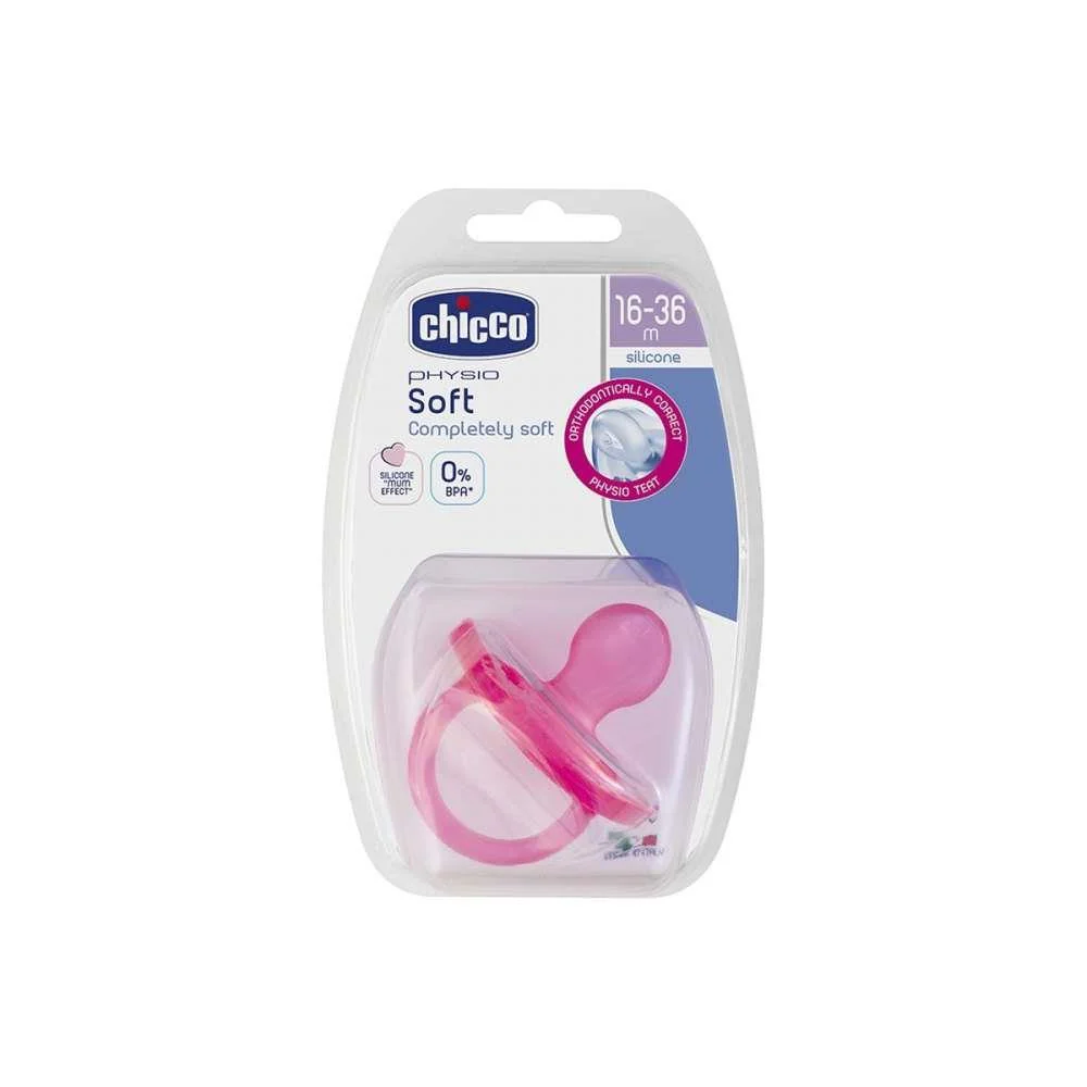 Chicco Chupeta Physio Soft Silicone 16-36m Rosa - Image 2