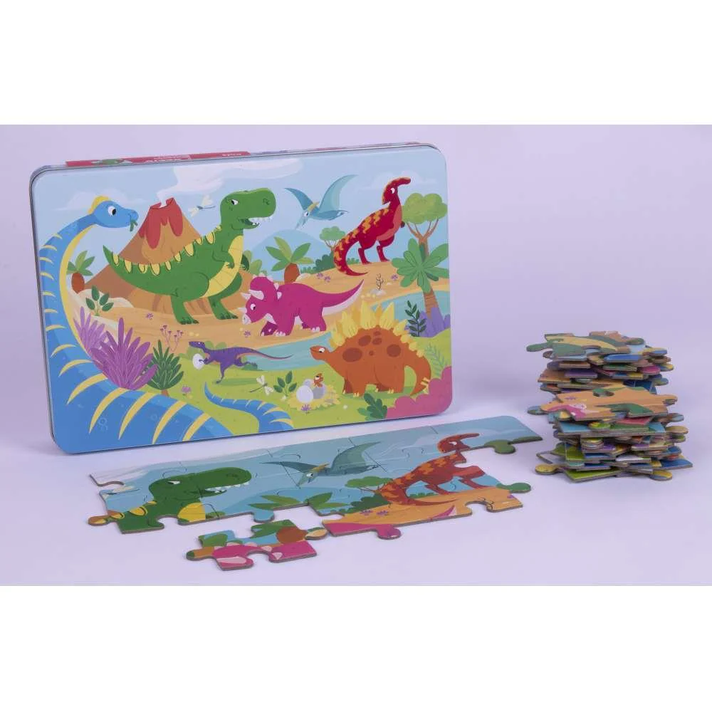 Aplikids Puzzle com Caixa Metal Dinossauros 48 Peças - Image 2