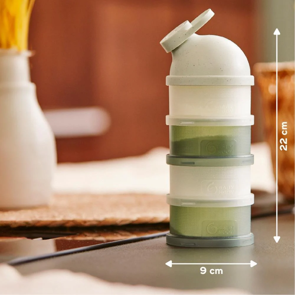 4 Doseadores de Leite em Pó Babymoov Mineral Green 360ml - Image 9