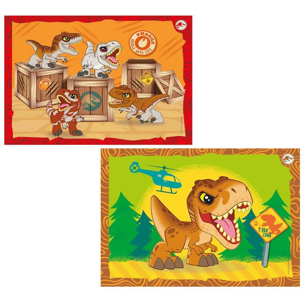 4 Puzzles Progressivos Clementoni Jurassic World 12 a 24 Peças - Image 3