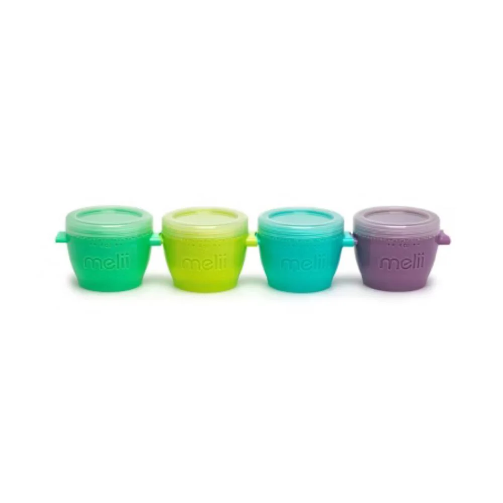 4 Recipientes Herméticos Melii Snap & Go Midi 118 ml