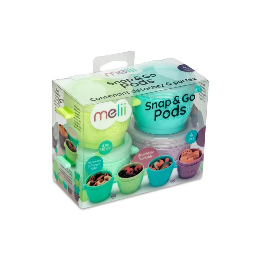 4 Recipientes Herméticos Melii Snap & Go Midi 118 ml - Image 3