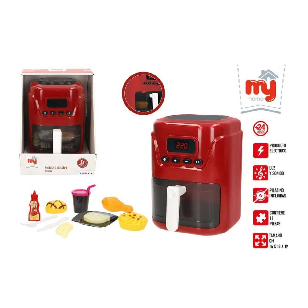 Air Fryer com Luz e Som My Home + 10 Acessórios - Image 2