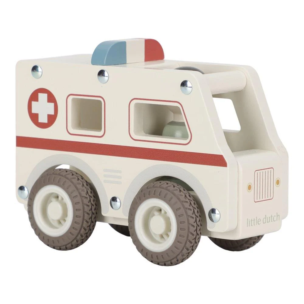 Ambulância com Figura em Madeira Little Dutch - Image 2