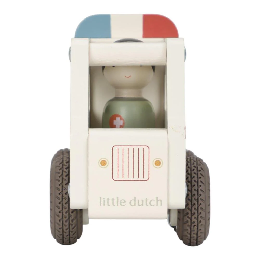 Ambulância com Figura em Madeira Little Dutch - Image 4
