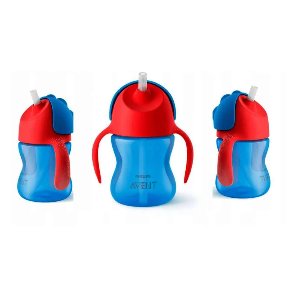 Copo com Palhinha e Asas Philips Avent Azul/ Vermelho +9m 200 ml - Image 3