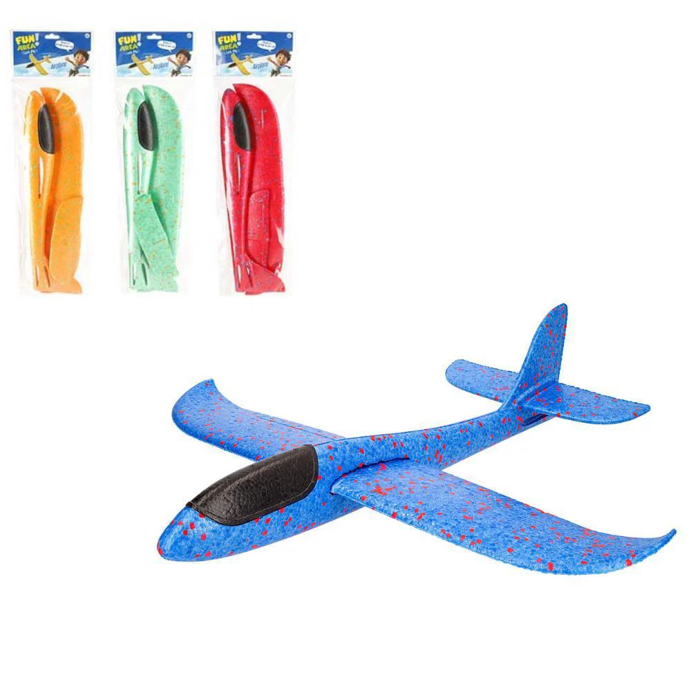 Avião Planador em Espuma Fun Area Let´s Fly 48cm