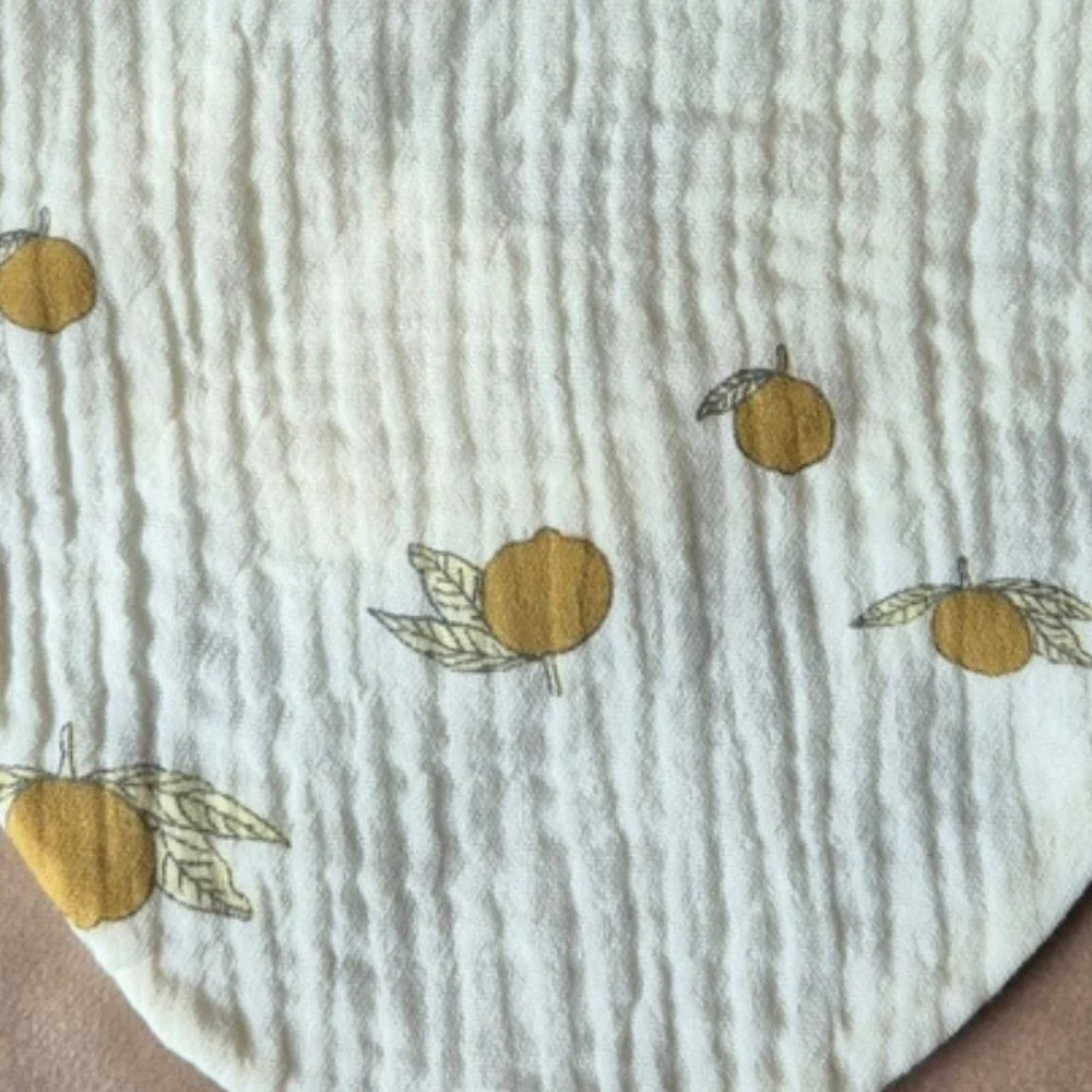 Babete Bandana Rammelaartje Lemon Print - Image 2