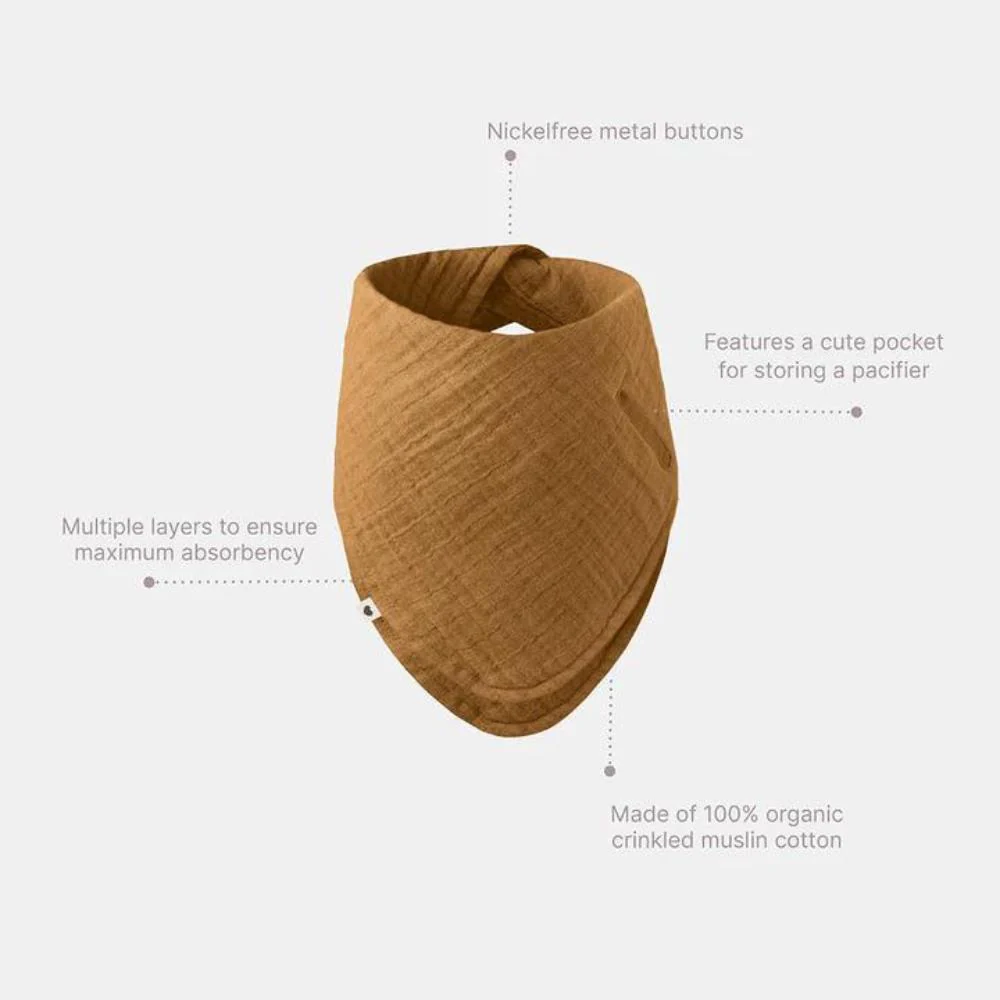 Babete Bandana Bibs Bio Sand - Image 4