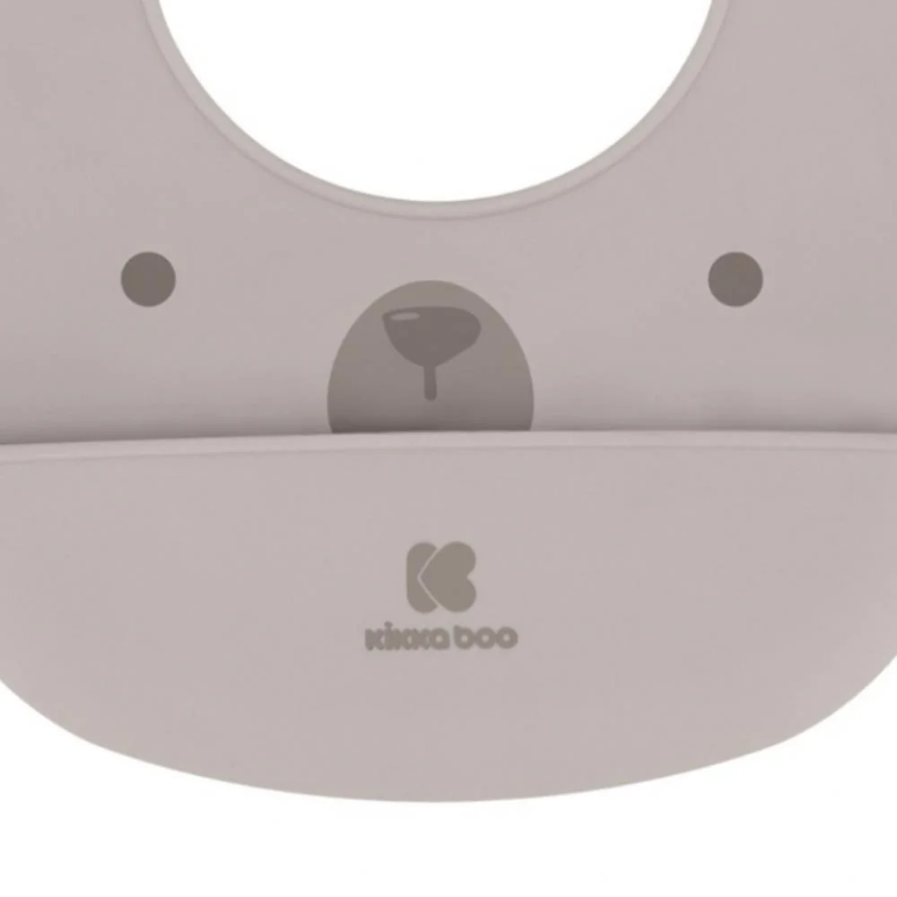 Babete em Silicone Kikkaboo Bear Beige - Image 2