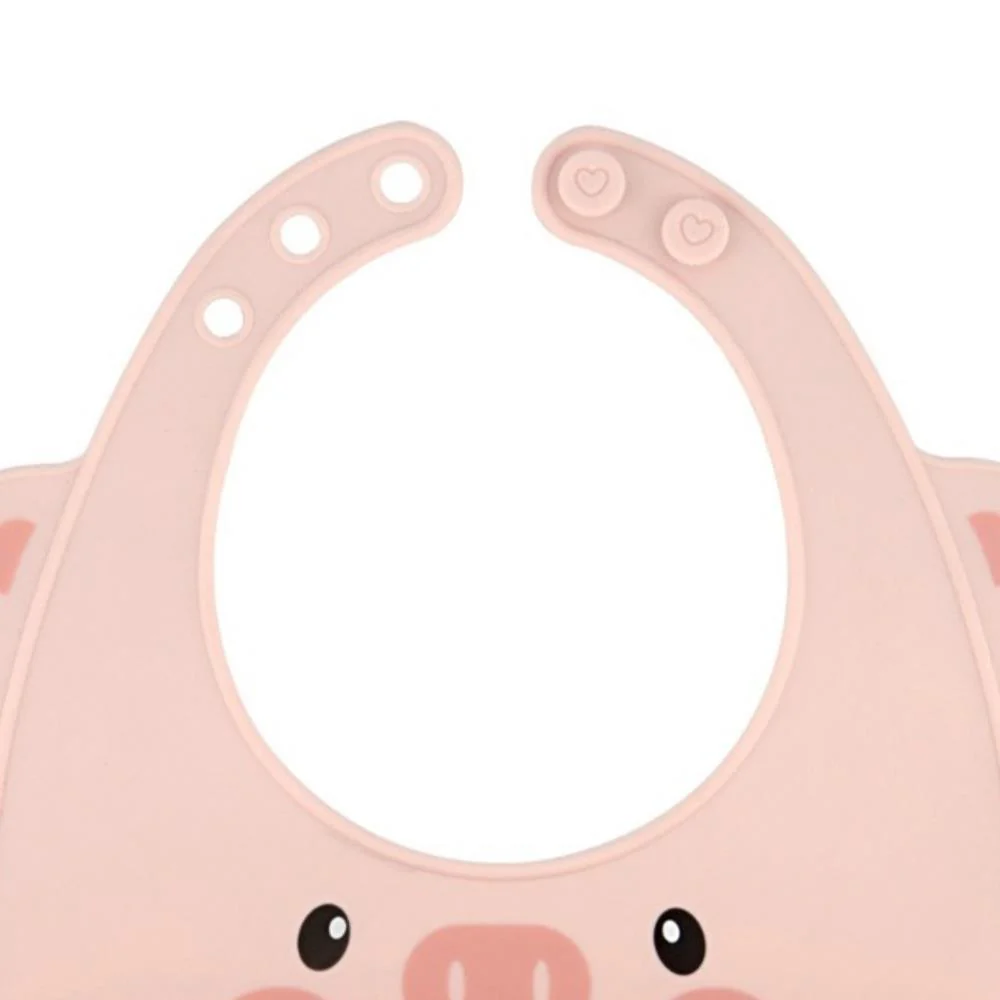 Babete em Silicone Kikkaboo Pig Pink - Image 3