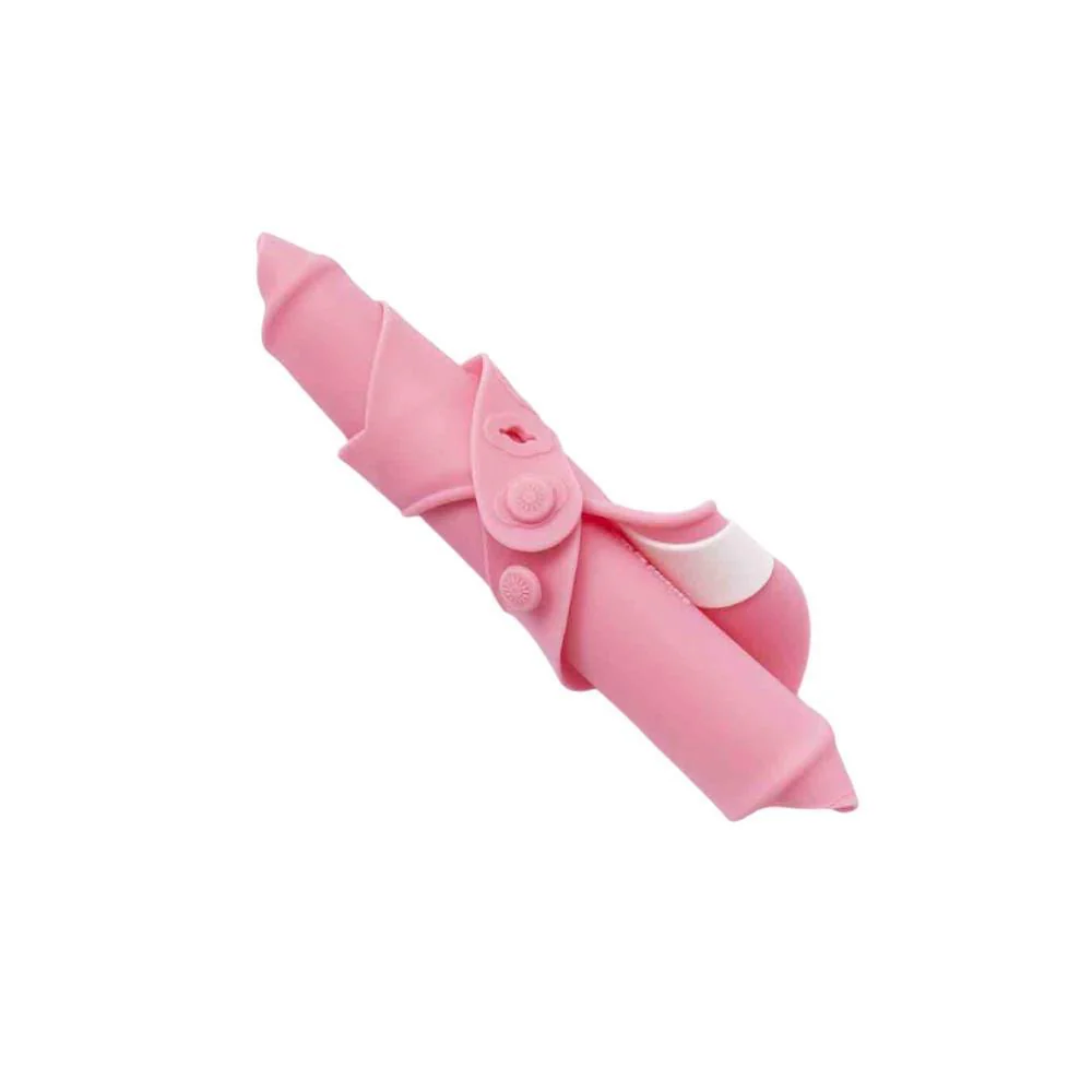 Babete em Silicone Make My Day Peter Pan Collar Rosa - Image 2