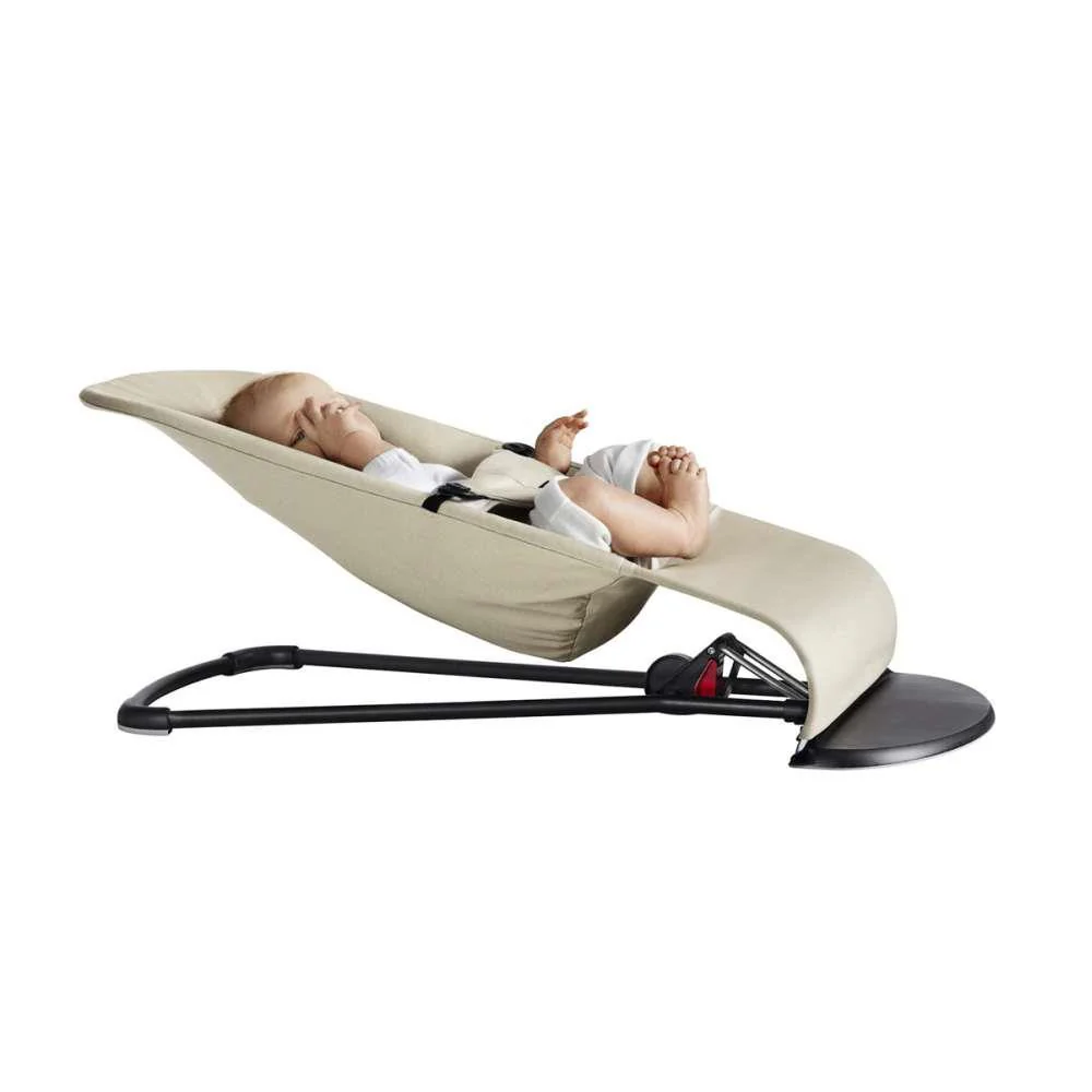 Espreguiçadeira BabyBjörn Bliss 3D Jersey Light Grey - Image 3