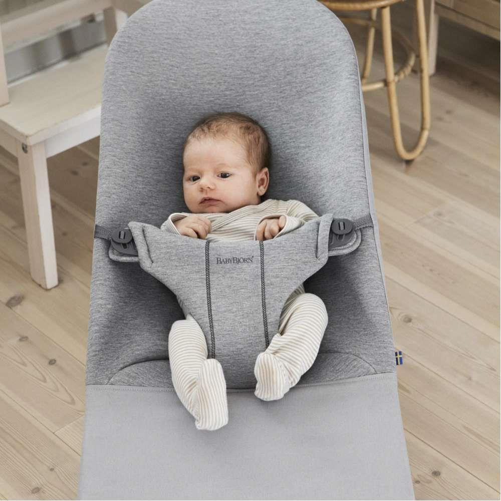Espreguiçadeira BabyBjörn Bliss 3D Jersey Light Grey - Image 5