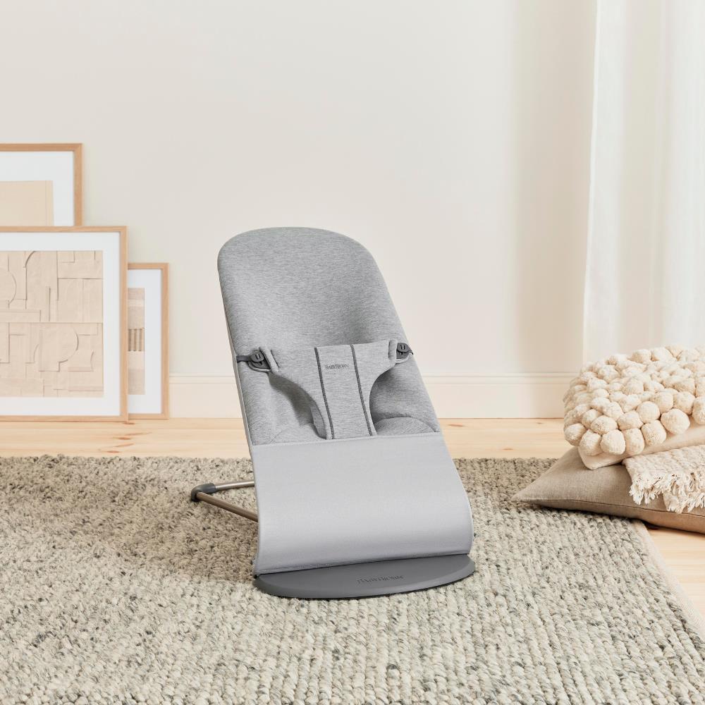 Espreguiçadeira BabyBjörn Bliss 3D Jersey Light Grey - Image 7