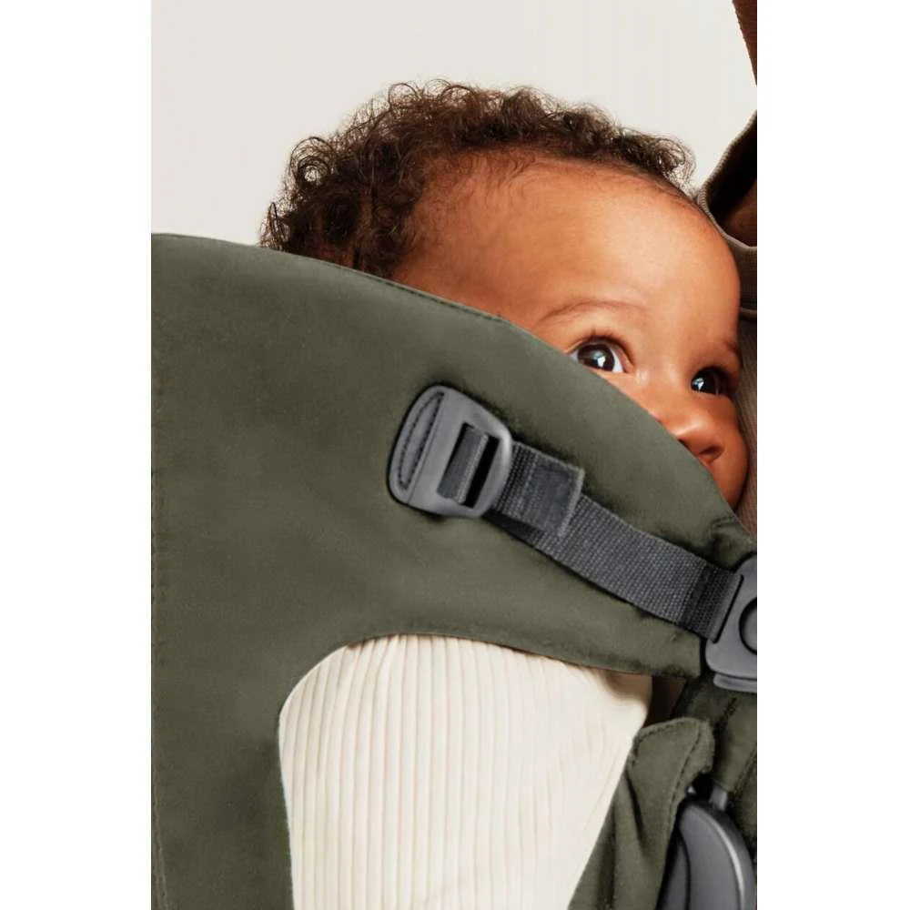 Marsúpio/Porta-Bebés BabyBjörn Mini Algodão Dark Green - Image 3