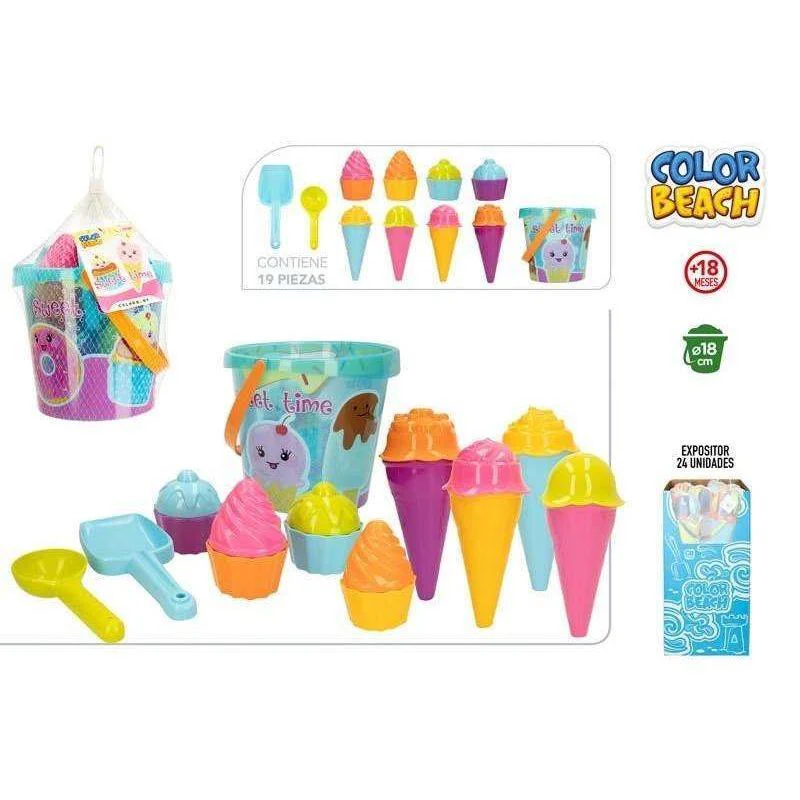 Balde de Praia com Gelados e Bolos Sweet Time
