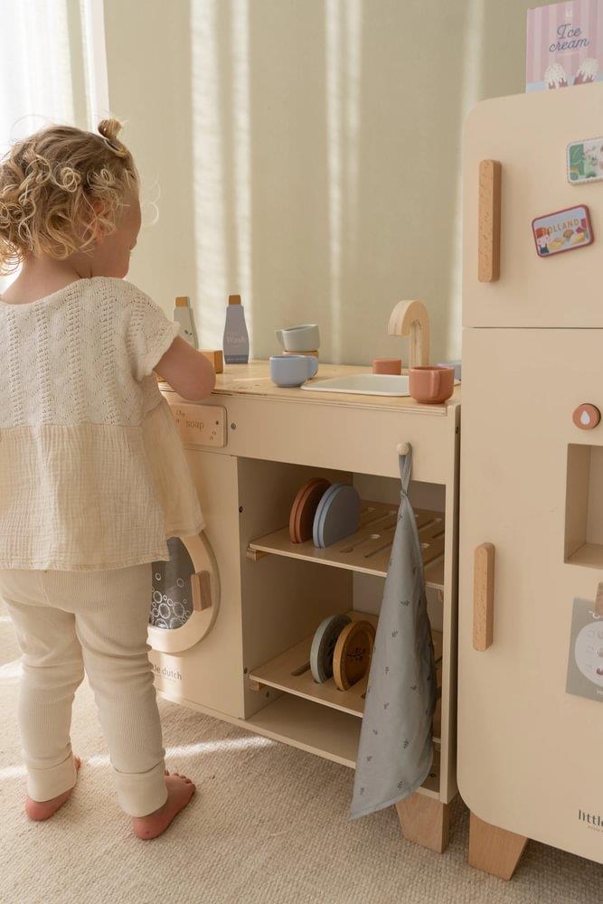 Bancada de Cozinha e Máquina Lavar Roupa em Madeira Little Dutch Essentials - Image 10