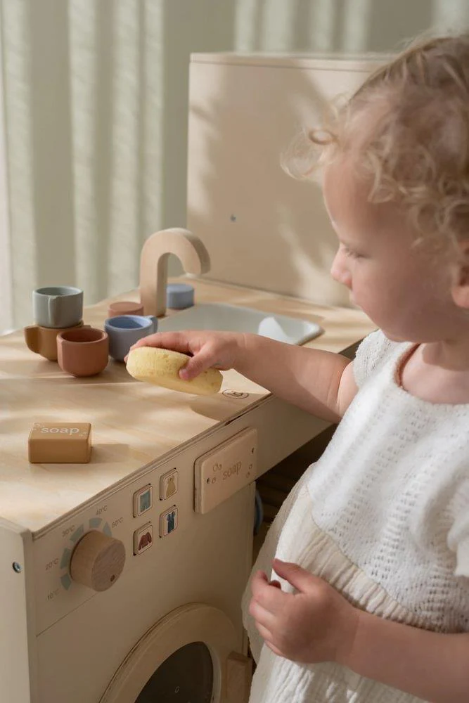 Bancada de Cozinha e Máquina Lavar Roupa em Madeira Little Dutch Essentials - Image 11
