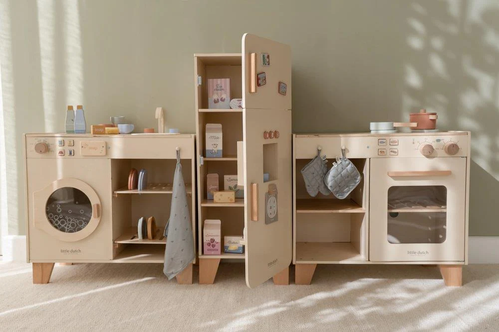 Bancada de Cozinha e Máquina Lavar Roupa em Madeira Little Dutch Essentials - Image 12
