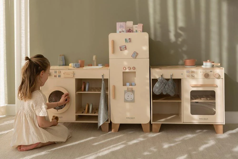 Bancada de Cozinha e Máquina Lavar Roupa em Madeira Little Dutch Essentials - Image 13